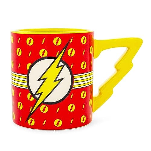 Flash ceramic mug with lightning handle