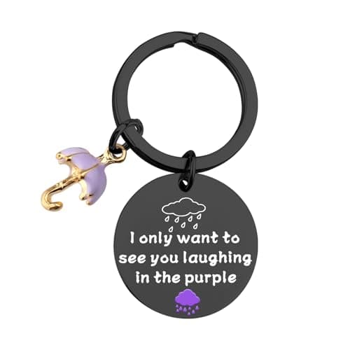 Prince-Inspired Song Lyrics Keychain