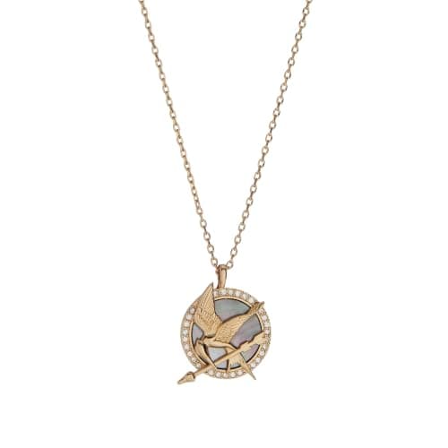 Alex and Ani Mockingjay pendant necklace
