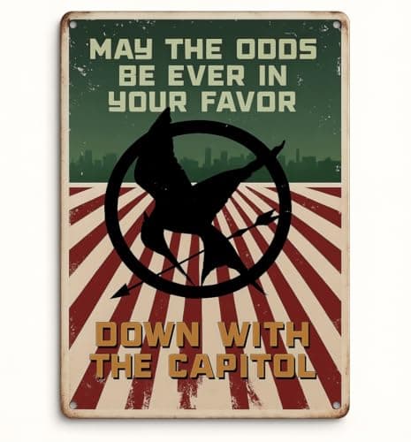 Hunger Games-inspired quote wall sign