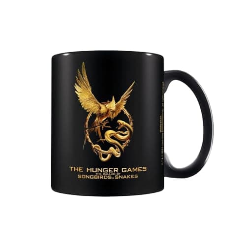 The Ballad of Songbirds and Snakes black ceramic mug