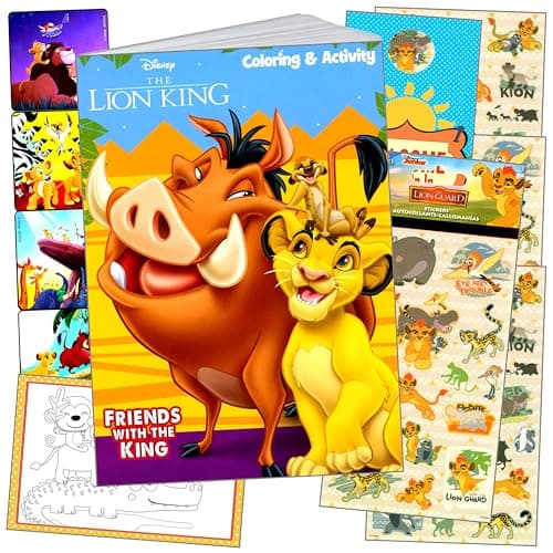 Bendon Lion King coloring and sticker activity set