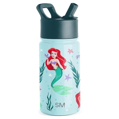 Ariel Kids Water Bottle with Straw Lid - Gift idea for For Her