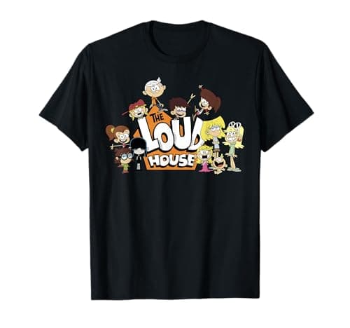 The Loud House full-group logo T-shirt