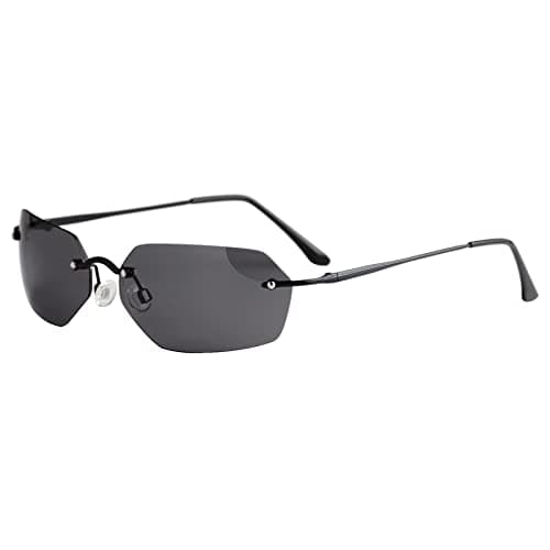 Agent Smith-Inspired Rimless Sunglasses