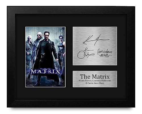 The Matrix Cast Framed Autograph Photo