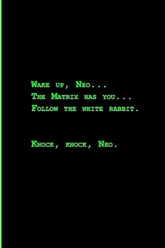 The Matrix "Wake Up Neo" Notebook