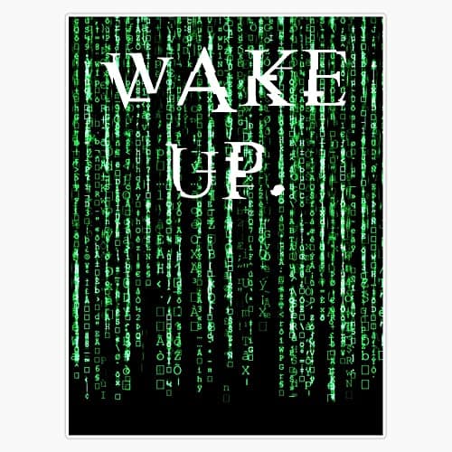 The Matrix "Wake Up Neo" Sticker