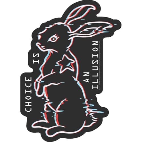 The Matrix White Rabbit Sticker