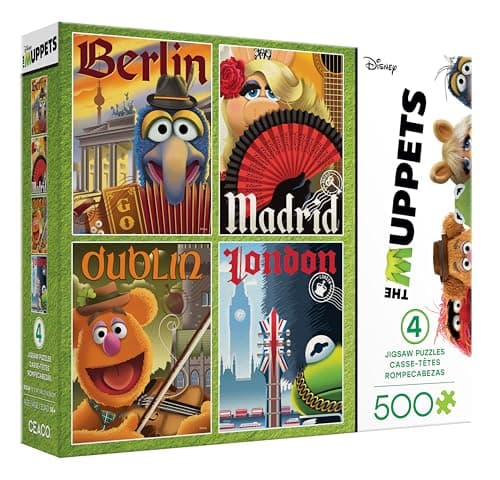 Ceaco Muppets Around the World puzzle four-pack