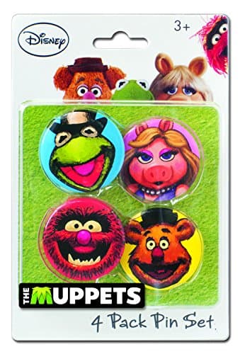 Muppets collectible button pins, set of four