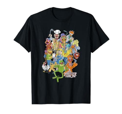 Muppets distressed group-shot T-shirt