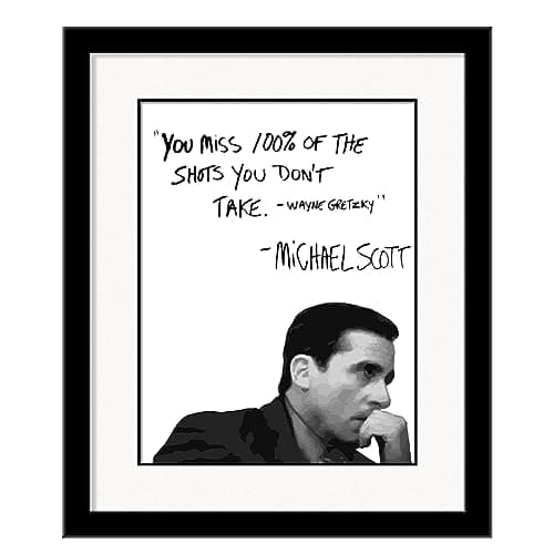 Michael Scott Motivational Quote Wall Art