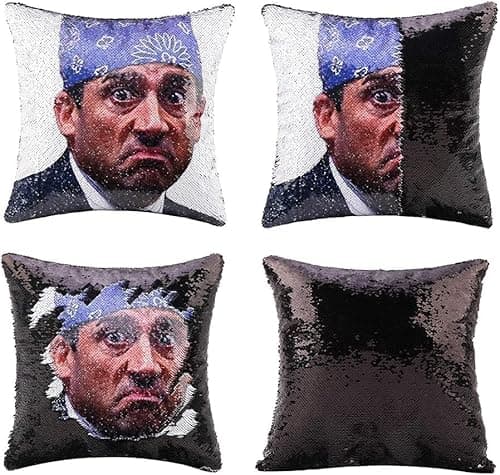 Prison Mike Sequin Pillow Cover