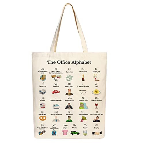 The Office Alphabet Tote Bag