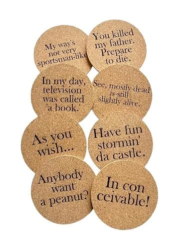 The Princess Bride Quote Cork Coaster Set