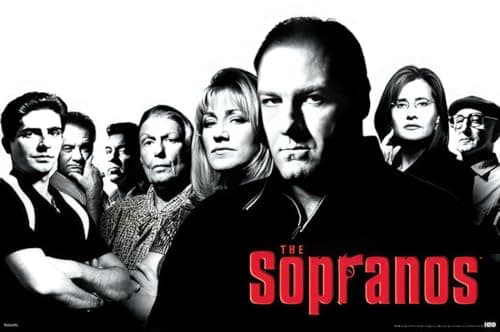 Tony Soprano and the Gang Poster