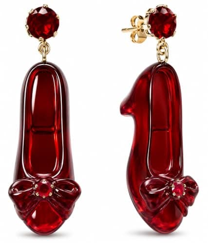 Ruby Slipper Dangle Earrings
