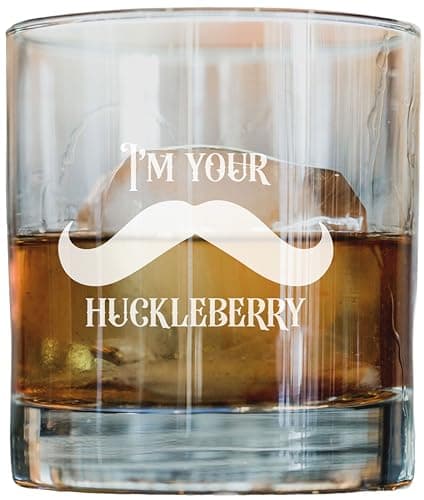 Doc Holliday "Huckleberry" Engraved Whiskey Glass