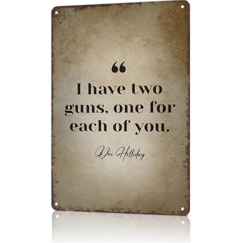Doc Holliday Vintage Metal Poster