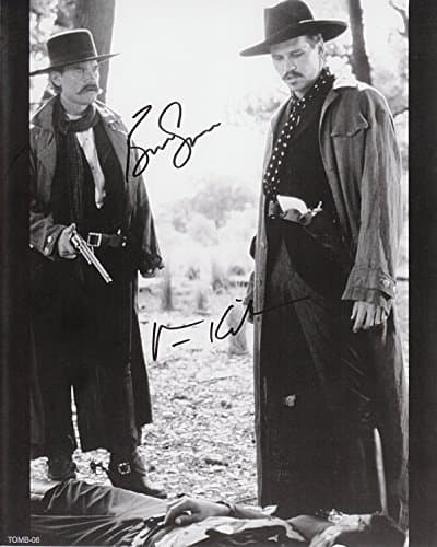 Tombstone Kurt Russell and Val Kilmer Autographed Photo Reprint