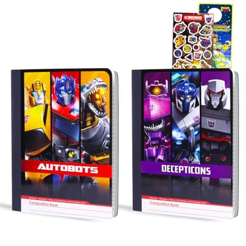Transformers notebook and stickers set