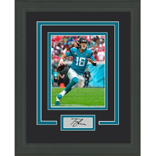Trevor Lawrence Signed Jaguars Football Photo