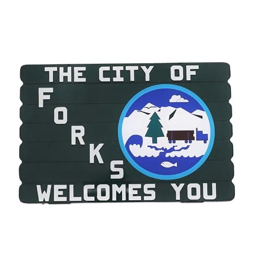 City of Forks sign fridge magnet