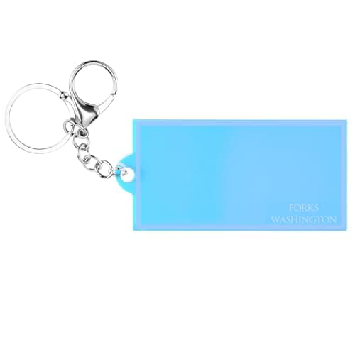 Forks, Washington blue-filter keychain