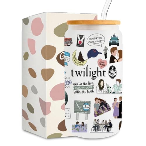 Twilight-inspired 16-ounce glass cup
