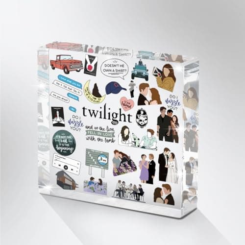 Twilight-inspired acrylic desk sign
