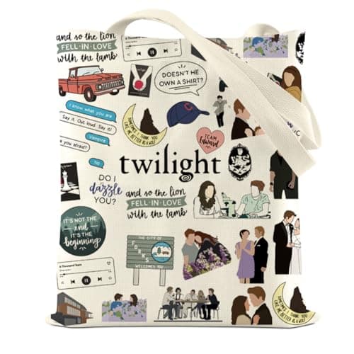 Twilight-inspired canvas tote