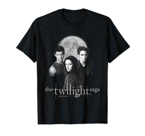 Twilight Saga black-and-white photo T-shirt