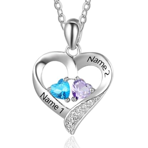 Personalized Name Necklace with Birthstone
