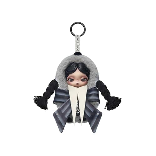 SKULLPANDA Wednesday Uniform Plush Keychain
