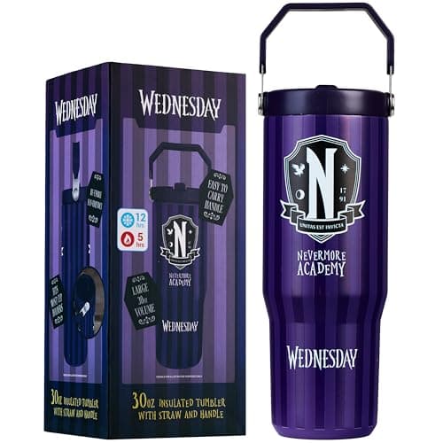 Wednesday Insulated Tumbler with Straw