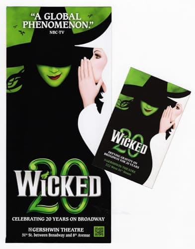 Wicked 20th Anniversary Broadway Flyers