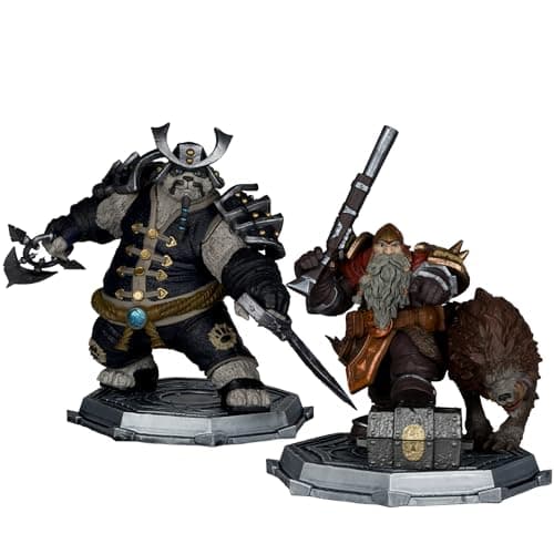 Dwarf Hunter & Pandaren Figures Set
