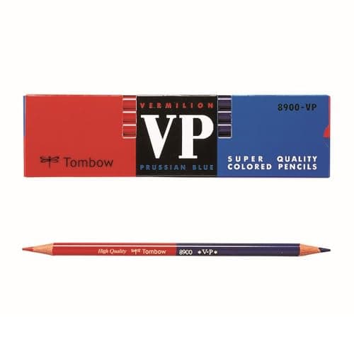 Tombow red-and-blue editing pencils