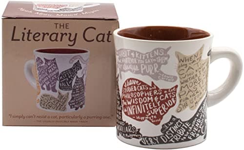 Literary Cat mug