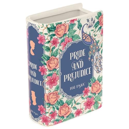 Pride and Prejudice book-shaped vase