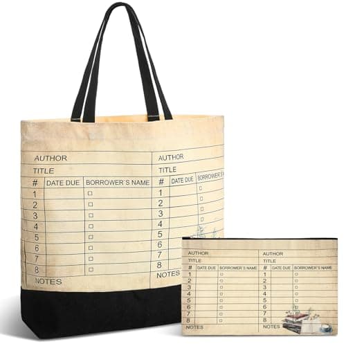 Yinder library-card tote and pouch