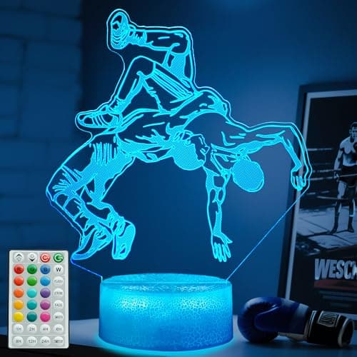 POSSHE Wrestling 3D Color-Changing Night Light