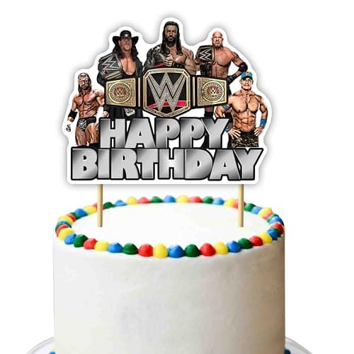 WWE Happy Birthday Cake Topper Set