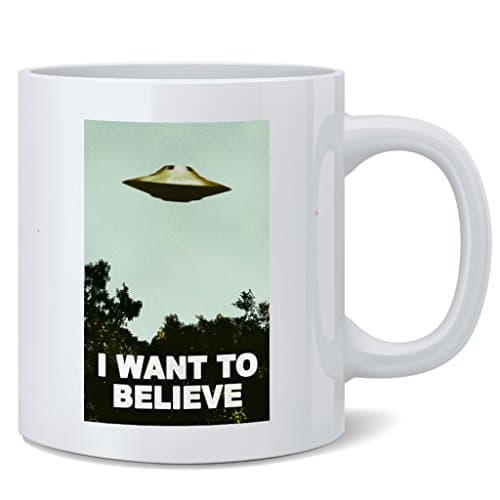 I Want To Believe UFO Ceramic Coffee Mug