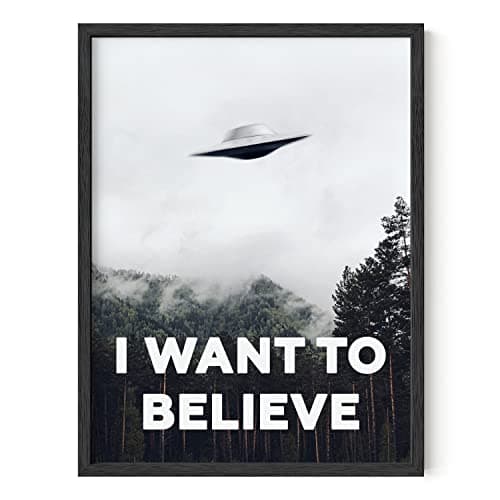 The X Files I Want To Believe Framed Poster
