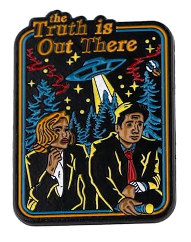 The X-Files Truth Is Out There Mulder Scully Enamel Pin