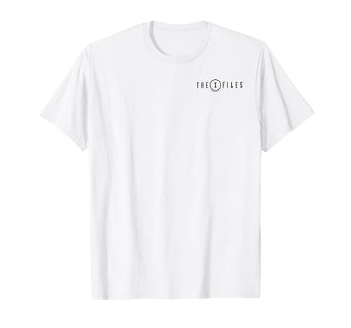 X-Files Iconic Small Left Chest Pocket Text Logo T-Shirt