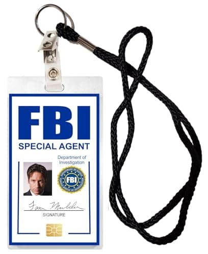 Fox Mulder Novelty Laminated Card with Lanyard