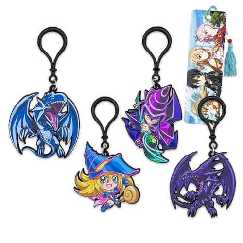 Yu-Gi-Oh! Dragon and Dark Magician Keychain Set